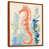 Toile avec cadre flottant brun
