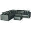 Canapé modulaire très profond avec repose-pieds assorti cinq pièces Rondale-111806225