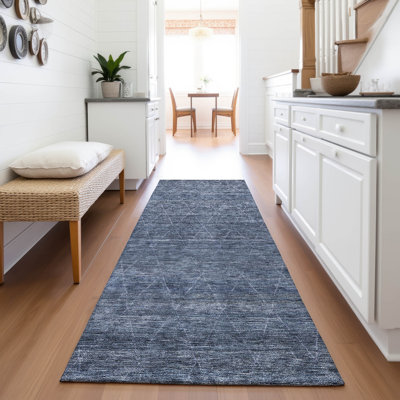 Tapis géométrique de qualité supérieure lavable à la machine Gurubaksh AMF1165
