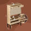 Boho Natural Rattan Shoe Storage Cabinet