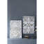Boîte décorative murale à 2 feuilles avec cadre ombré de 23,5 x 1 x 35,5 po, fabrication en papier sophistiquée, décoration de 2 espaces de bureau et de famille, beau travail délavé gris, embellissement moderne