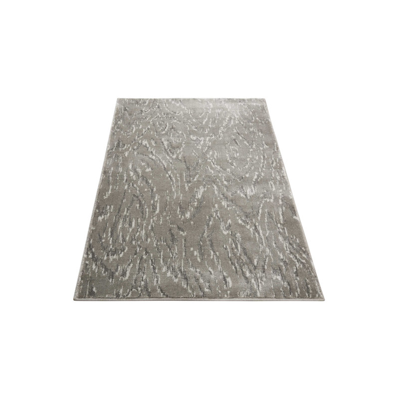 Tapis gris Desmond, Rectangle 2 pi 7 po x 4 pi 2 po