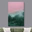 «Duotone Pink Green Mountain» sur toile-99321159-99321162
