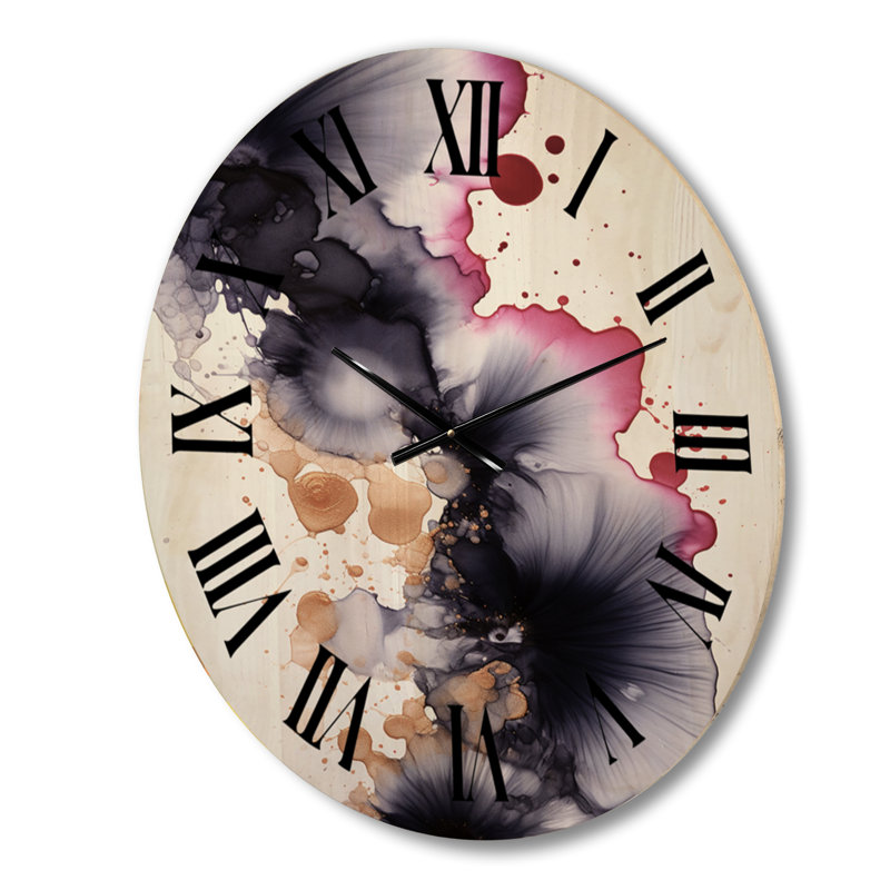 Horloge murale en bois massif Freitag, Moyenne