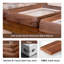 Cadre de table de coin rond en bois massif-115146407-115146415