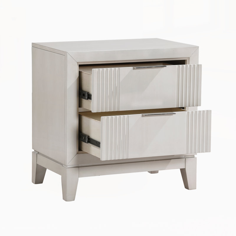 Modern Nightstand with Drawers