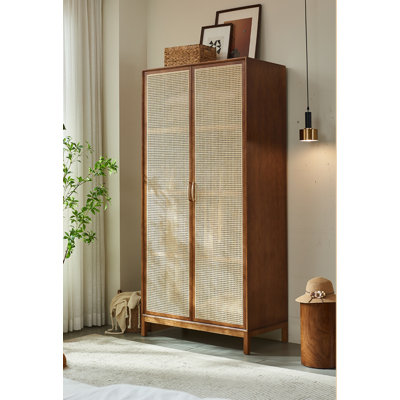 Rattan Woven Simple Wardrobe