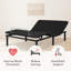 Base de lit électrique réglable avec télécommande sans fil - idéale pour les personnes âgées, soulagement de la douleur, inclinaison de la tête et des pieds pour les maux de dos-213573410