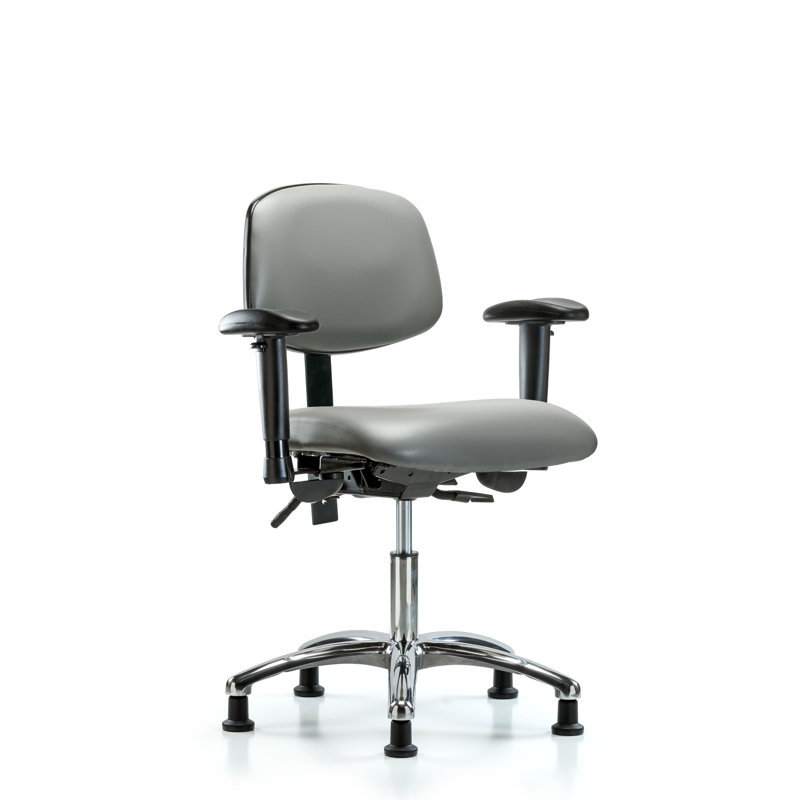 Chaise de travail Kussell, Oui, Argenté, Argent