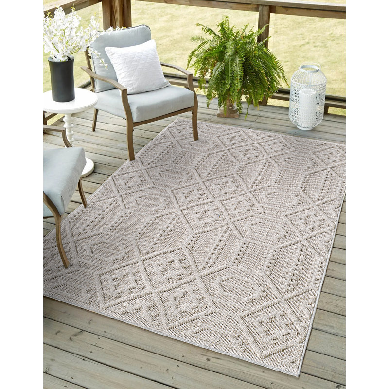 Tapis performance tissé à la machine Terra Antonia - taupe - 4 pi x 6 pi, 4 pi x 6 pi