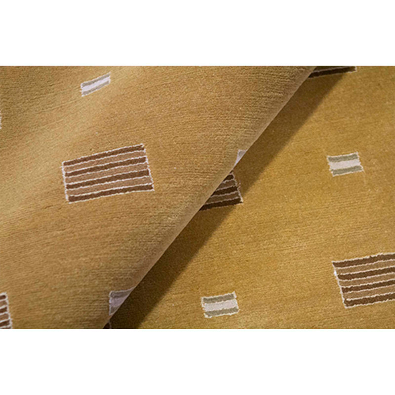 Hand-Knotted High-Quality Gold Area Rug