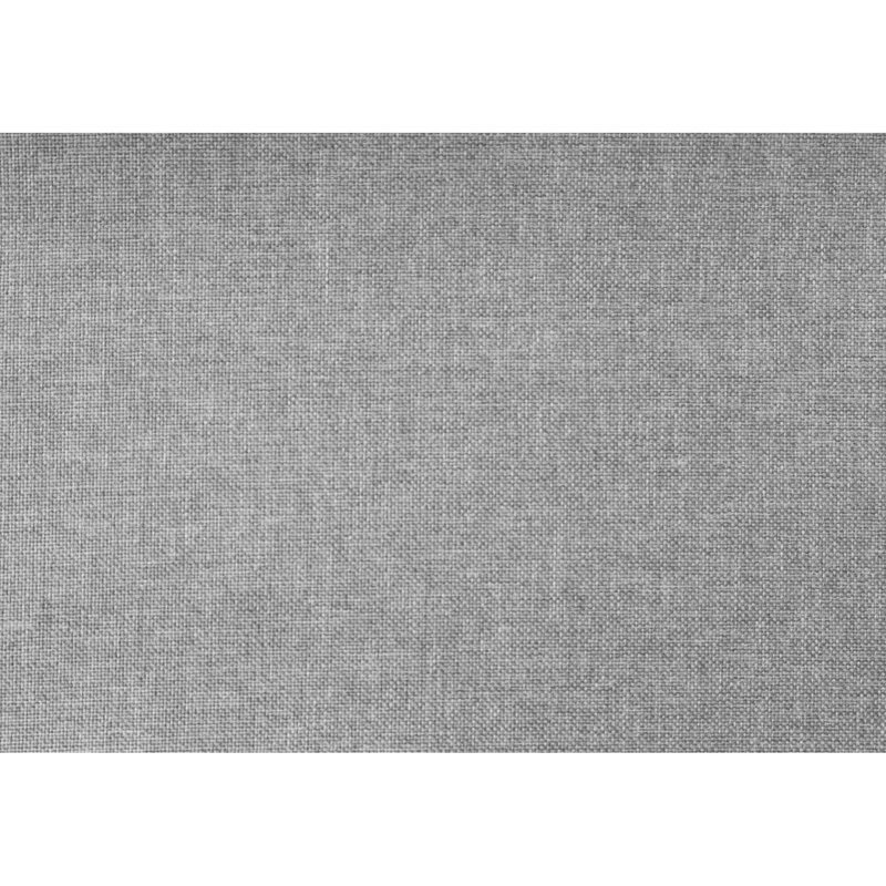 Élégant grand lit tapissier gris pour l'esthétique de la chambre à coucher avec tête et cadre