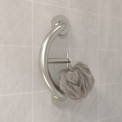 PLUS Towel & Robe Hook 14.5", Decorative Grab Bar (500 lb. Capacity)