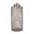 Decorative Metal Aluminum Jar with Lid - Glam Sculptural Accent Container Featuring Modern Openwork Design for Stylish Contemporary Statement Piece Displays-89110063-89110062