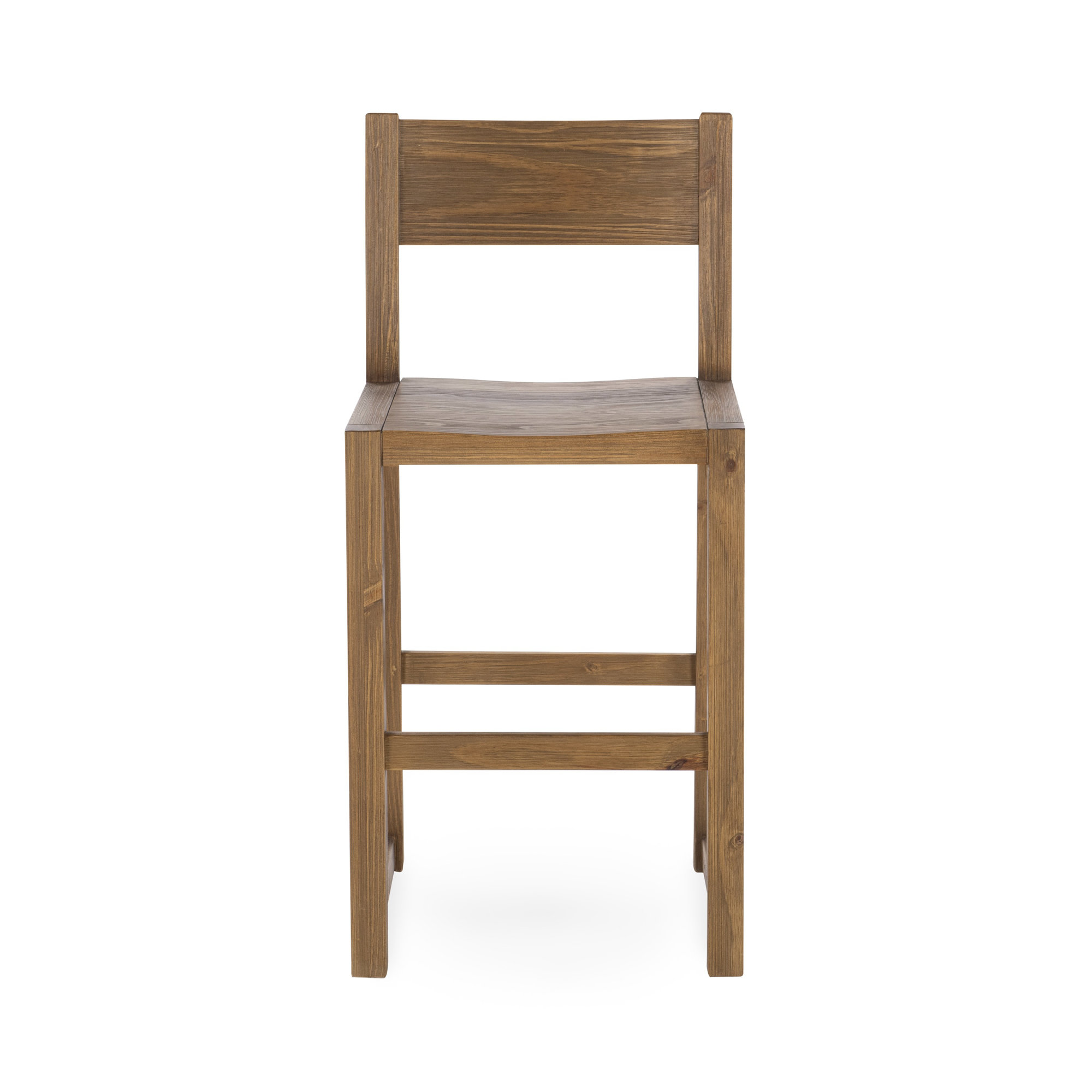 Modica Solid Wood Stool, Honey Brown, Counter Stool (24" Seat Height)