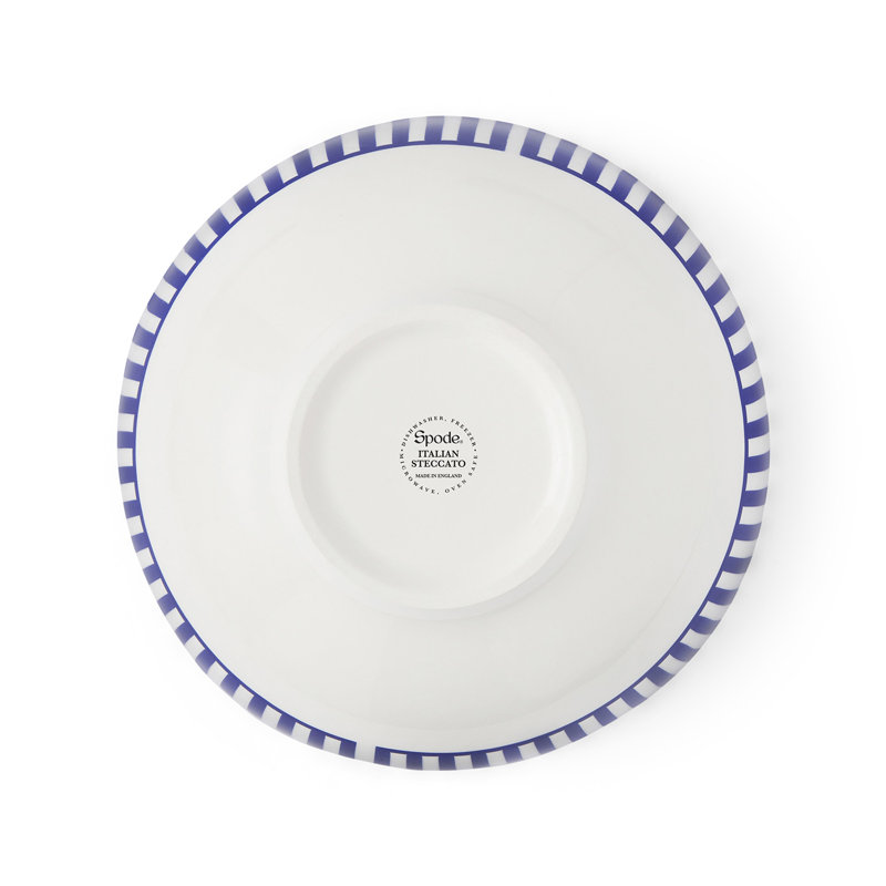Blue Italian Steccato Salad Bowl