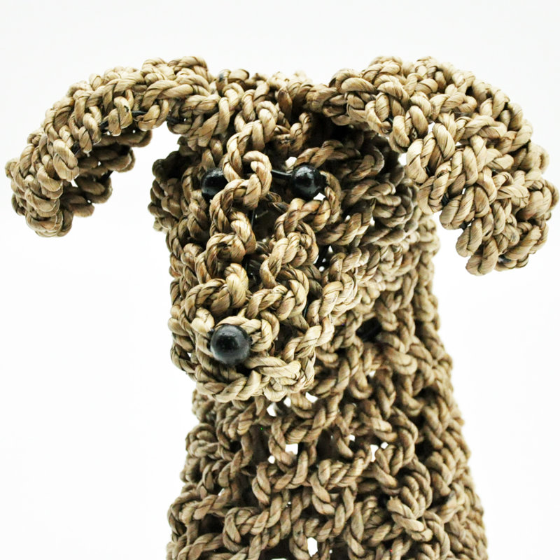 Irene Dog Seagrass Garden Statue