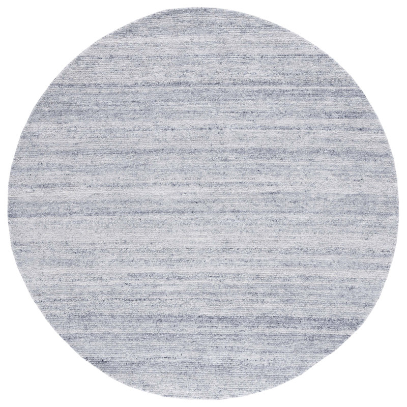 Tinnley Hand Tufted Performance Striped Rug, Round 6'