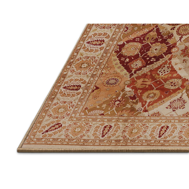 Tapis brun / beige Garen, Rectangle 5 pi x 8 pi