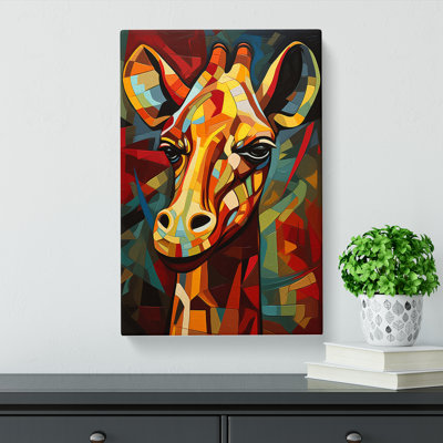Giraffe Cubism - No Frame Print