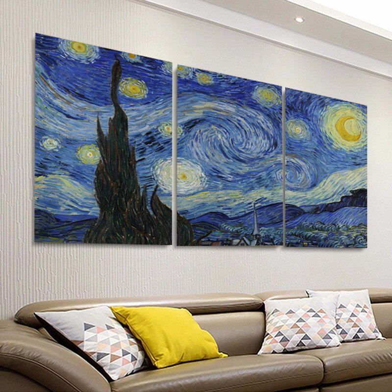 «Nuit étoilée» par Vincent Van Gogh, H 40 po x l 60 po