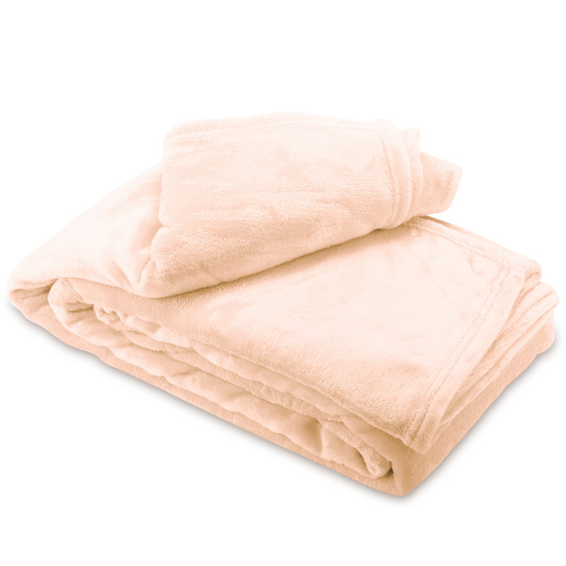 Fleecedecke, Beige, 220cm W x 240cm L