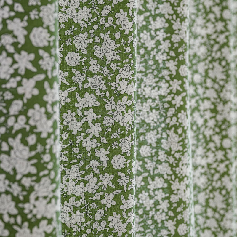 Rideau de douche imprimé, Vert