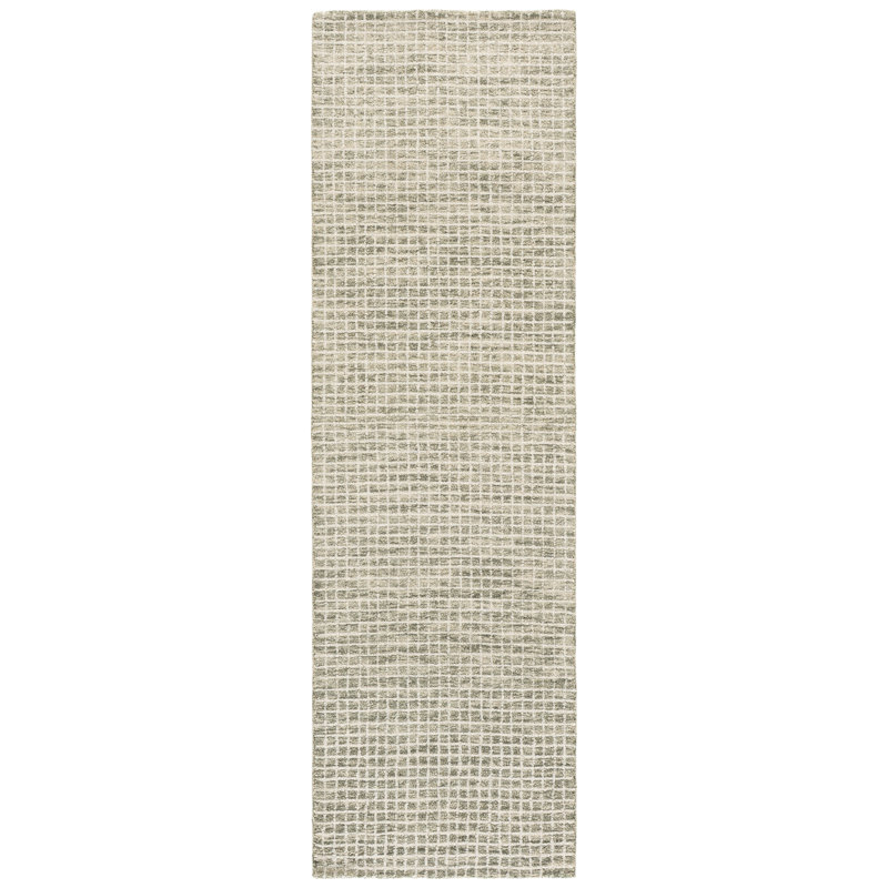 Metro 809 Hand Tufted 80% Wool; 20% Cotton Geometric Rug, 2'-3" X 8'-0" Runner