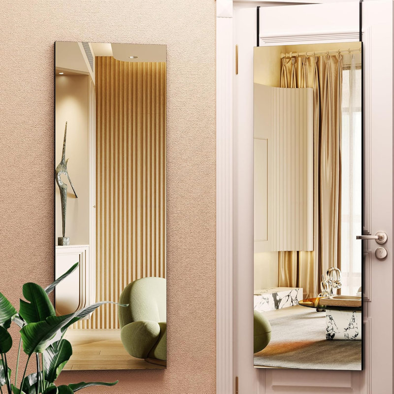 Miroir suspendu pleine longueur, Noir