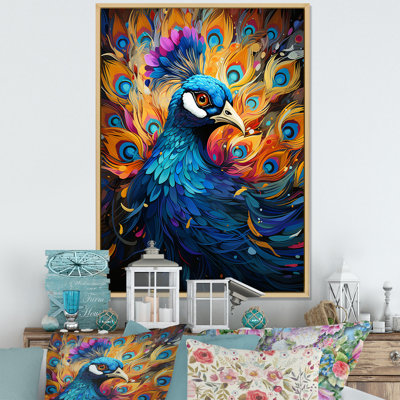 Peacocks Royal Plumage sur toile