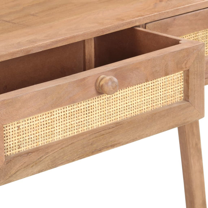vidaXL Console Table 39.4"x13.8"x29.9" Solid Mango Wood