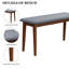 Banc rembourré en tissu Eljin
