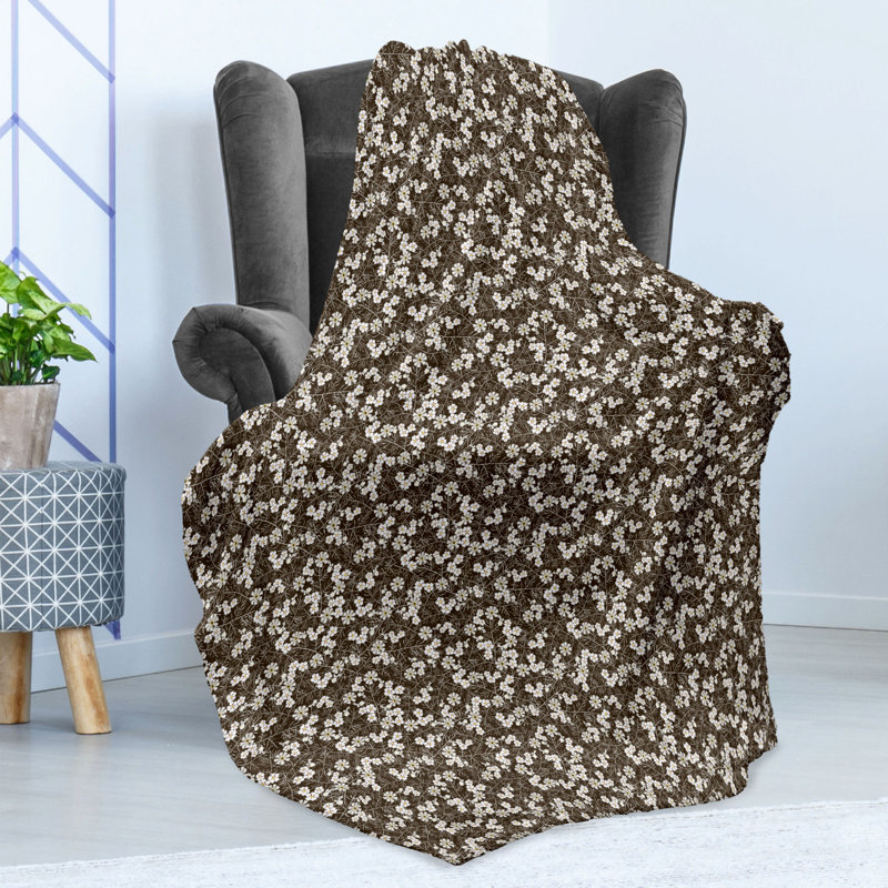 Hand Woven Throw Blanket, 50" W x 60" L