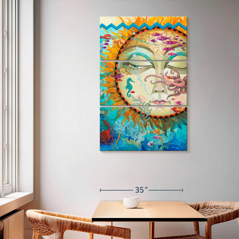 Oberle Underwater Sunset, 65" H x 42" W