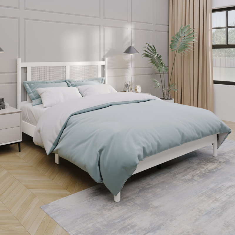 Paitynn Platform Bed, White, Queen