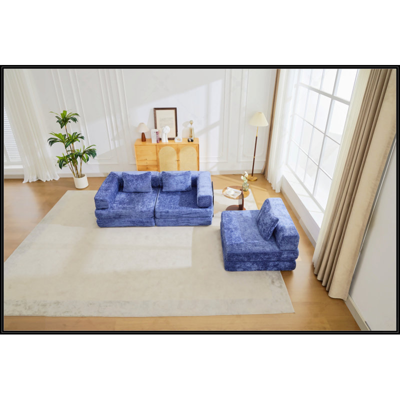 Compression Sofa, Dark Blue