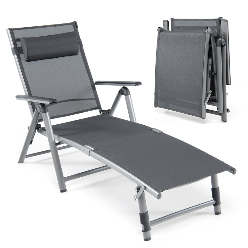 Lilijana Outdoor Metal Chaise Lounge