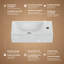 Cantrio PS-020 19.75-Inch Vitreous China Rectangular Above-Counter Vessel Bathroom Sink 