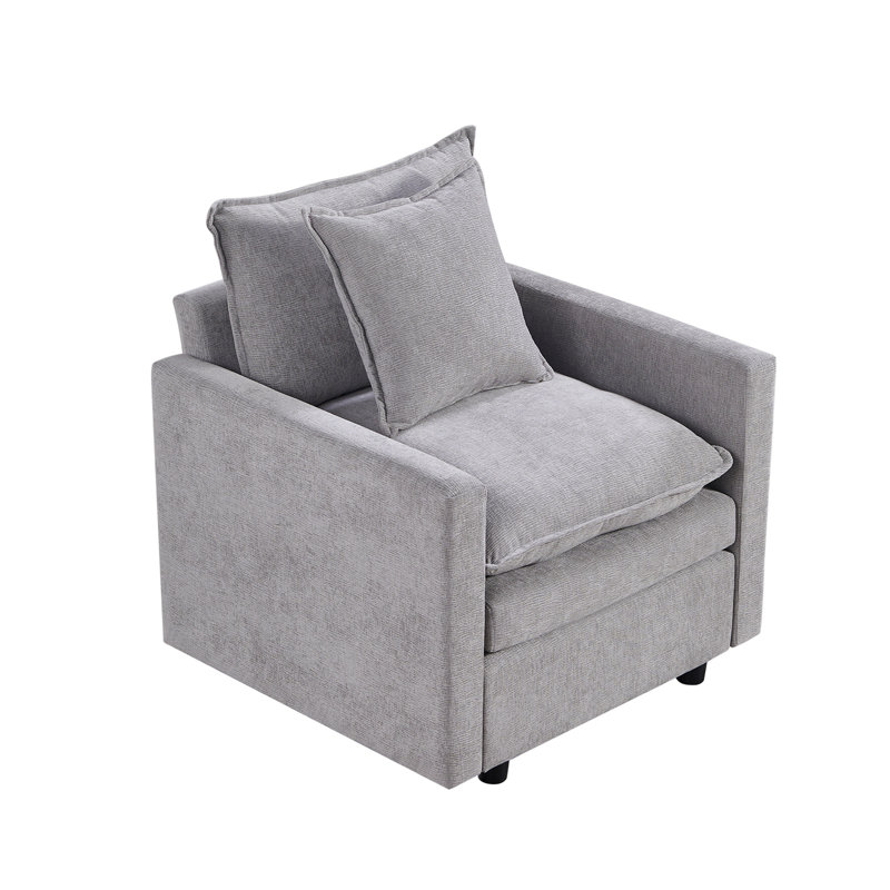 Canapé Chenille, Gris