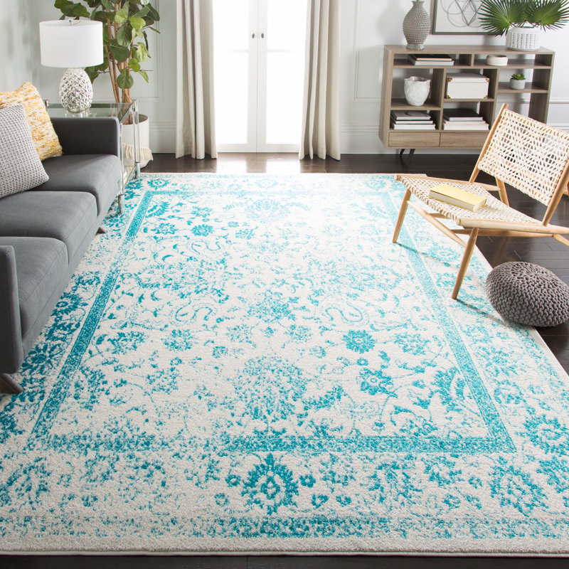 Olius Performance Floral Rug, Rectangle 8' x 10'