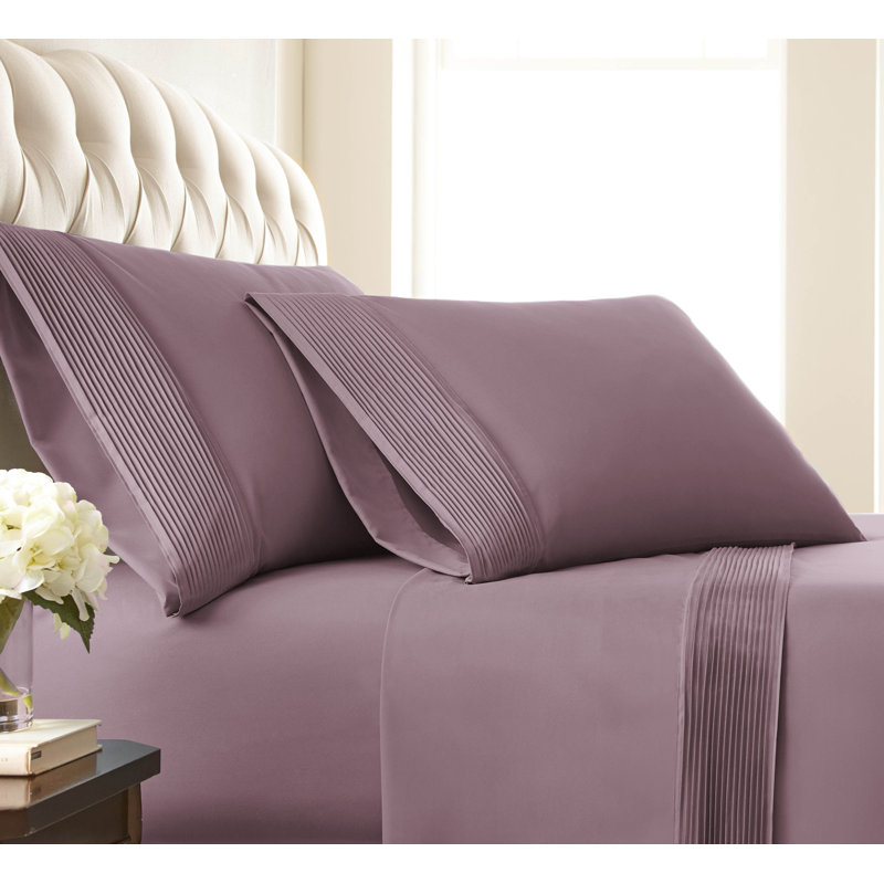 Eldon Microfiber Two Pillow Cases by Southshore Fine Linens, King Pillowcase, Lavender
