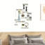 Juozaityte 5 Piece Square Metal Bracket Shelf-2017100940