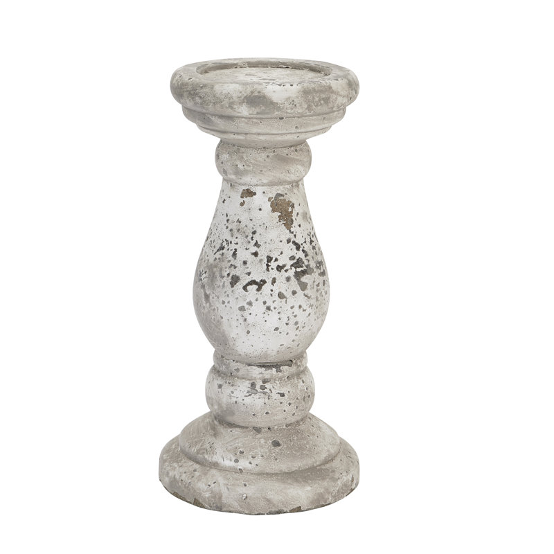 Andrian Ceramic Candle Accessories, 30cm H x 14cm W x 14cm D, Stone