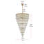 Lustre rectangulaire 41 pouces Iva-938800271