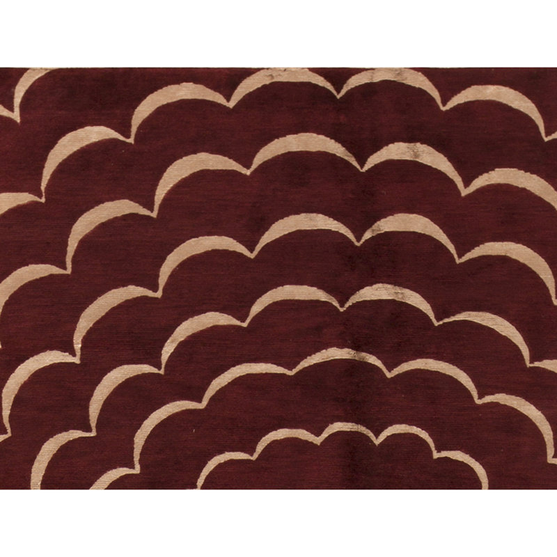 Himalayan Handmade Wool Abstract Area Rug