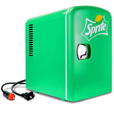 Mini réfrigérateur / refroidisseur Coca-Cola Sprite 4L 12V DC 110V AC, vert