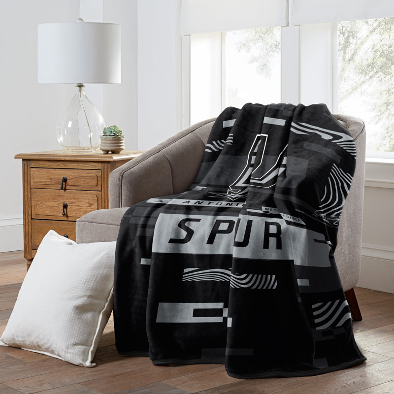 Throw Blanket, Black, San Antonio Spurs