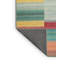 Tapis de zone rouge/vert/orange contemporaine-737771069