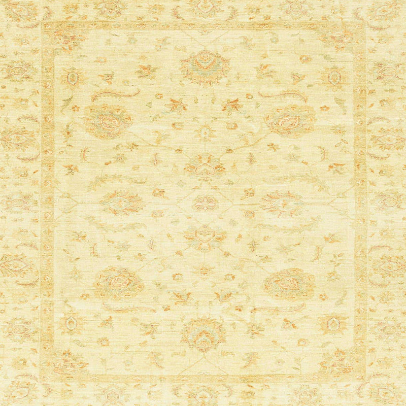 Tapis décoratif multicolore à motif abstrait, Carré 8 pi