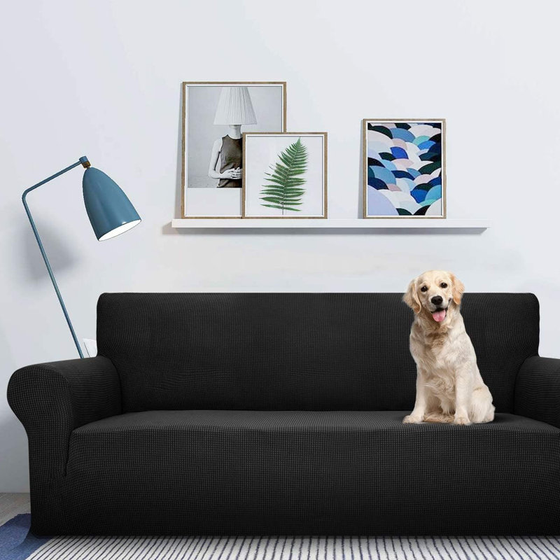 Polyester Box Cushion Sofa Slipcover